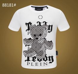 Plein Bear T-shirt Mens Designer Tshirts Brand Vêtements Rhin Skull Men Tshirts Classical High Hop Hop Streetwear TS7617114