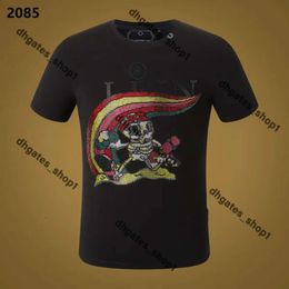 Plein Bear T Shirt Mens Designer Tshirts Ropa de marca Rhinestone Skull Men camisetas clásicas de alta calidad Hip Hop Camiseta Top informal Philipe Plein Camiseta 222