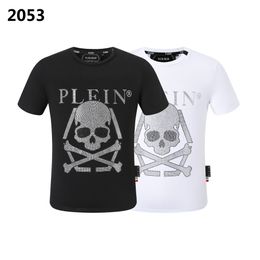 Plein beer t shirt heren ontwerper t-shirts merk kleding Rhinestone PP Skull Men t-shirt ronde nek ss schedel en plein met kristallen hiphop t-shirt top tees 161210