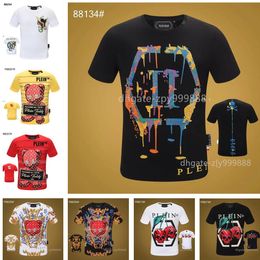 PLEIN BEAR T-SHIRT Hommes Designer T-shirts Marque Vêtements Strass Crâne Hommes T-shirts Classique Haute Qualité Hip Hop Streetwear Tshirt Casual Top Tees Taille S-3XL - 88134