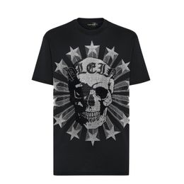 PLEIN OSO CAMISETA Diseñador para hombre Camisetas Ropa de marca Rhinestone PP Cráneo Hombres CAMISETA CUELLO REDONDO SS PIEDRAS Clásica Hip Hop Streetwear Camiseta Top Tees PB 160628