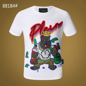 Plein Beer T-shirt Mens Designer Tshirts Merk Kleding Rhinestone Skull Mannen T-shirts Klassieke Hoge Kwaliteit Hip Hop Streetwear T-shirt Toevallige Hoogste T-stukken PB 11373