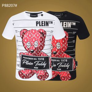 PLEIN BEAR T SHIRT Mens Designer Tshirts Marque Vêtements Strass Crâne Hommes T-shirts Classique Haute Qualité Hip Hop Streetwear Tshirt Casual Top Tees PB 11318