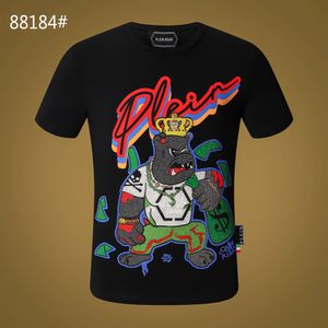 PLEIN BEER T-SHIRT Mens Designer T-shirts Merk Kleding Strass Schedel Mannen T-shirts Klassieke Hoge Kwaliteit Hip Hop Streetwear Tshirt Casual Top Tees PB 11372