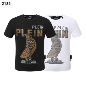 PLEIN BEER T-SHIRT Heren Designer T-shirts Merkkleding Strass PP Schedels Mannen T-SHIRT RONDE HALS SS SCHEDEL Hiphop T-shirt Top Tees 16784
