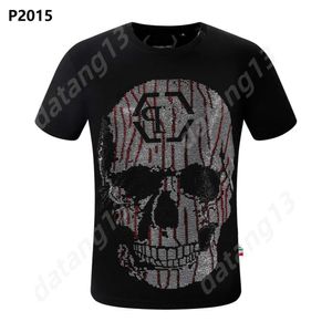 Camiseta para hombre Camiseta de marca Camiseta de diseñador para hombre Camisetas Skull Man Camiseta clásica de alta calidad Hip Hop plein camisa de hombre Ocio al aire libre de manga corta