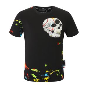 Plein beer t shirt heren ontwerper t-shirts merk kleding Rhinestone PP Skull Men t-shirt ronde nek ss schedel en plein met kristallen hiphop t-shirt top tees 161251