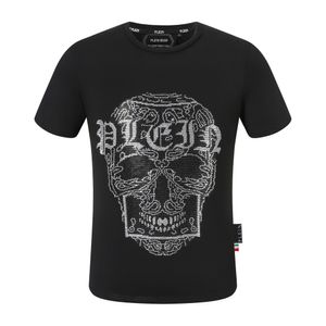 Plein beer t shirt heren ontwerper t-shirts merk kleding Rhinestone PP Skull Men t-shirt ronde nek ss schedel en plein met kristallen hiphop t-shirt top tees 161235