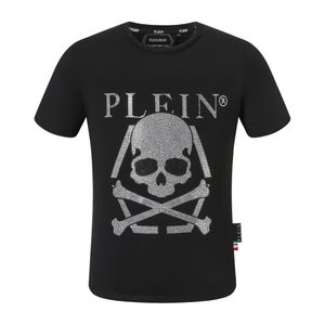 PLEIN BEAR T-SHIRT Hommes Designer T-shirts Marque Vêtements Strass PP Crâne Hommes T-SHIRT COL ROND SS CRÂNE ET PLEIN AVEC CRISTAUX Hip Hop Tshirt Top T-shirts 161211