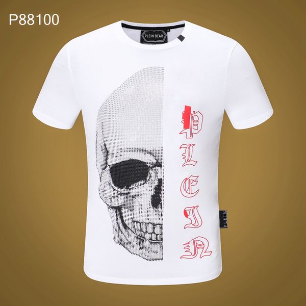 PLEIN BEAR T SHIRT Camisetas de diseñador para hombre Ropa de marca Rhinestone Skull Hombres Camisetas Clásicas de alta calidad Hip Hop Streetwear Camiseta Casual Top Tees PB 11432