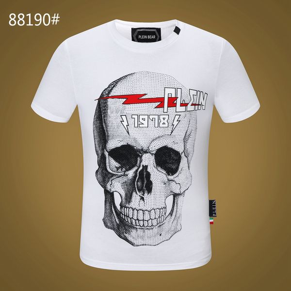 PLEIN BEAR T SHIRT Camisetas de diseñador para hombre Ropa de marca Rhinestone Skull Hombres Camisetas Clásicas de alta calidad Hip Hop Streetwear Camiseta Casual Top Tees PB 11361
