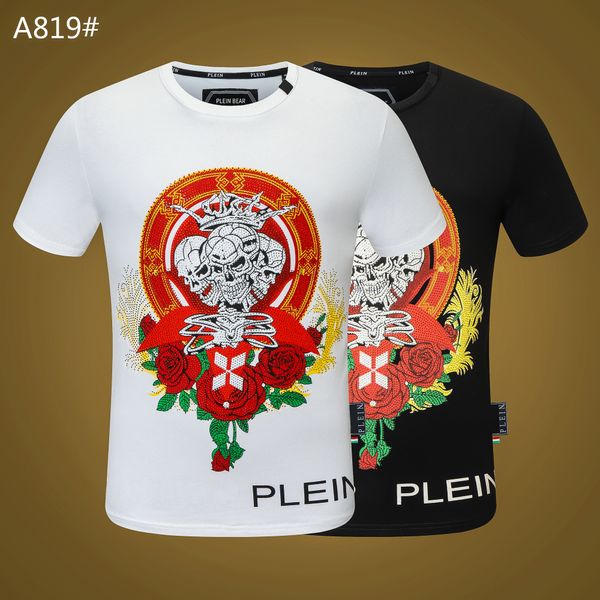 PLEIN BEAR T SHIRT Camisetas de diseñador para hombre Rhinestone Skull Men T-shirts Clásica de alta calidad Hip Hop Streetwear Camiseta Casual Top Tees PB 16532