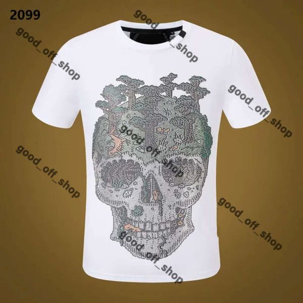 Plein Bear T-shirt Mens Designer Tshirts Vêtements de marque Rhinestone Skull Men T-shirts classiques Hip Hop Tshirt Top Top Tees Philipe Plein Shirt 790