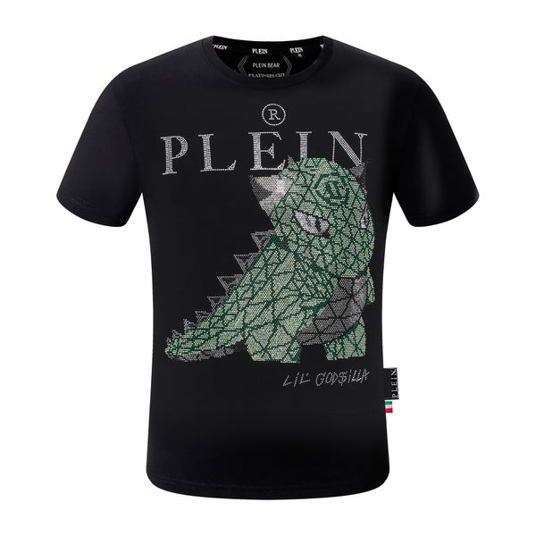 Plein Bear T-shirt Mens Designer Tshirts Vêtements de marque Rhingestone Pp Skull Men T-shirt Round Neck Ss SSES CLASSIQU