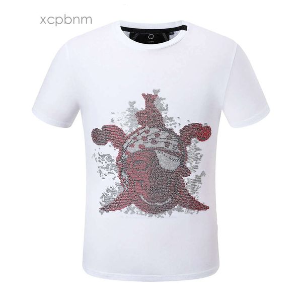 Plein-brand diseñador Pleins Diseñador Hombres Camisetas Camiseta de manga corta Camiseta lisa Phillip PP Calaveras Philipps Killer Teddy Bear Tops Playa Verano Estilo Hombres