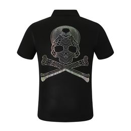 pleinxplein design T-shirts pour hommes Loisirs d'été POLO shirt plein T-shirt pp coton Slim simple manches courtes mode 9005 couleur
