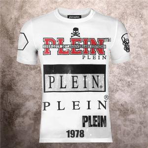 PLEINXPLEIN design TSHIRT Mens Designer Tshirts Strass Crâne Hommes T-shirts Classique Haute Qualité Hip Hop Streetwear Tshirt Casual Top Tees PB 16022