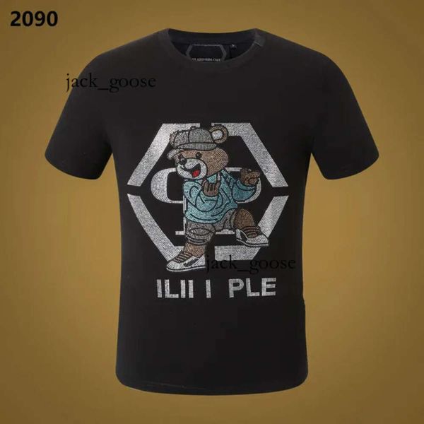 Pleinxplein T-shirts pour hommes Nouveau style Phillip Plain Rabbit T-shirt Designer PP Skull Plein T-shirt Diamond T-shirt à manches courtes Dollar Brown Bear Marque O-cou High 274