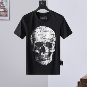 pleinxplein pp T-shirts pour hommes Design original Chemise d'été plein T-shirt pp coton strass crânes motif chemise à manches courtes 769 couleur