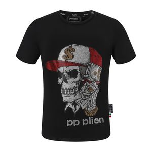 pleinxplein pp Camisetas para hombre Diseño original Camisa de verano plein Camiseta de algodón pp con estampado de calaveras de diamantes de imitación camisa de manga corta 2066 colores