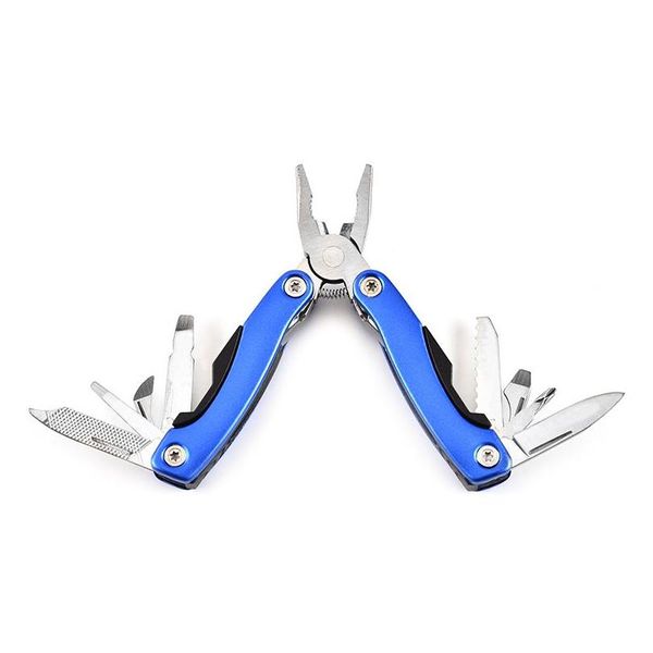 Alicates Survival Mti Función Mini Pinzas Plegables Incluyendo Destornillador Filer Cuchillo Abrelatas Equipo para exteriores Herramienta de mano Drop Delive Dhfig