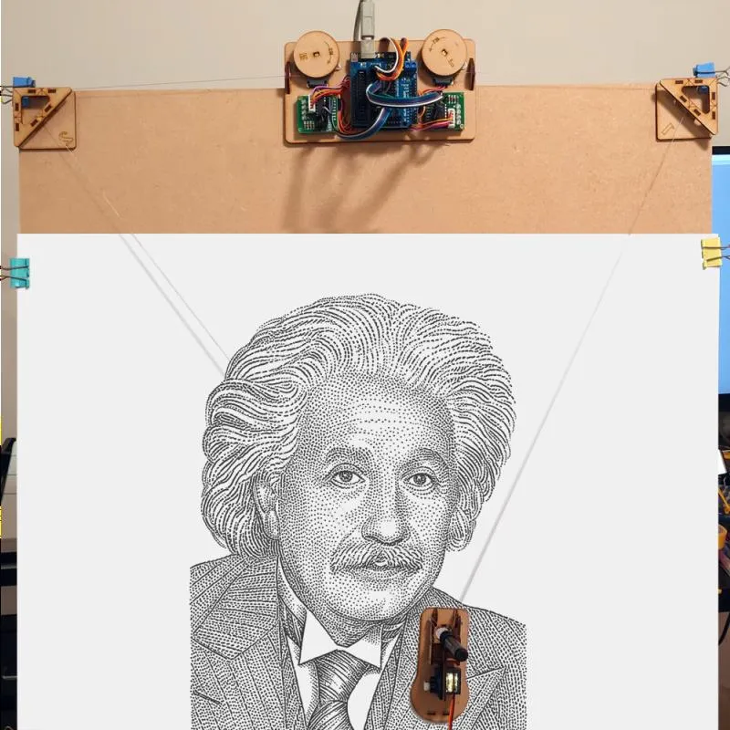 Traceur Câble Mur Polargraph Peinture Robot Project Maker Arduino Kit ...