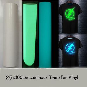 Plotter Livraison gratuite de haute qualité 25cmx100cm Tshirt Luminous PU Ther Terre en vinyle Print Cutter Plotter THEAU PRESS