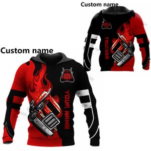 PLstar Cosmos 3DPrint est Truck Nombre personalizado Trabajo Único Unisex Hombres Mujeres Hrajuku Casual Streetwear Sudaderas con capucha Sudadera con cremallera Q 5 220713