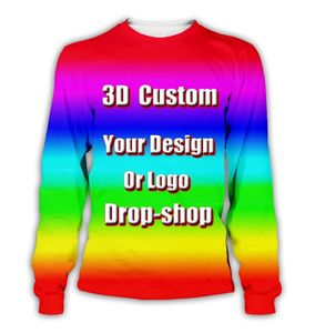 PLstar Cosmos Créez votre propre design client Anime P o Star You Want Singer Pattern DIY 3D Imprimé Sublimation sweat-shirt 220713