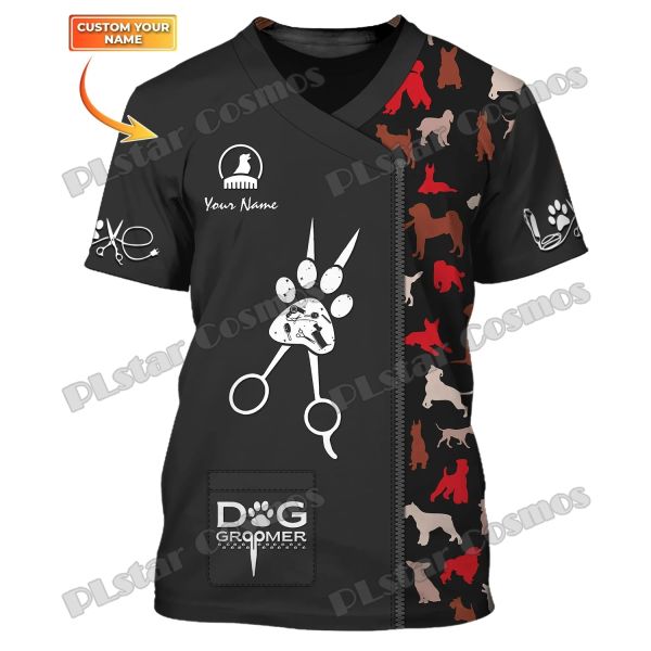 PLSTAR COSMOS PATRO DE LA CURO DE PARTO Nombre personalizado 3D Camiseta de hombre impresa