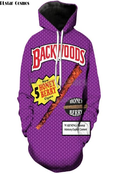 PLstar Cosmos Drop Funny Foods Backwoods Honey Berry sudaderas con capucha de moda con estampado 3D para mujer y hombre sudadera con capucha informal 2010208368270