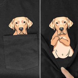 PLSTAR COSMOS T-shirt Mode Zomer Pocket Hond Gedrukt T-shirt Mannen voor vrouwen Shirts Tops Grappige Katoen Black Tees Style-7 G1222