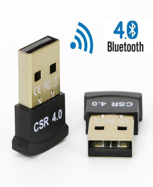 Plug and play bluetooth 40 adaptadores USB Dongle Receptor PC Computadora portátil Audio Transceptor inalámbrico para auricular altavoz printe5627286
