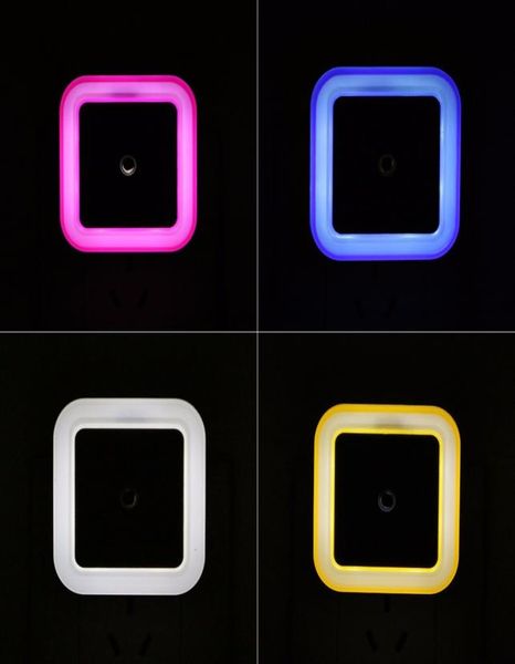 Pluging LED Night Light Auto Capteur 220V Wall Pocket Lampe de nuit pour les enfants de chambre bébé couleurs romantiques sommeil 4001214