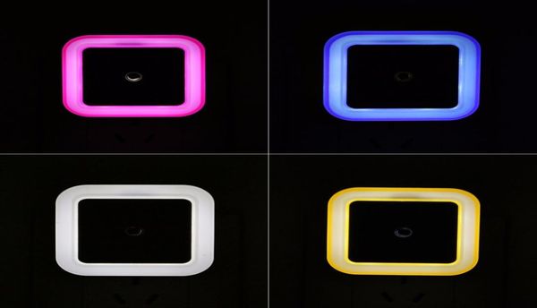 Enchufe LED Night Light Auto Sensor 220V Lámpara de pared de la pared Flight para dormitorio para niños Color romántico Luz de sueño 4261730