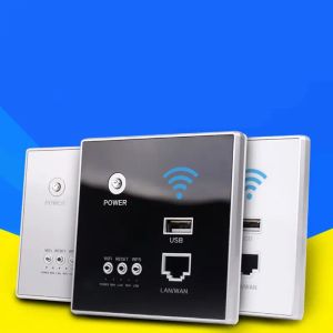 Pluggen 300 Mbps 220V Power AP Relay Smart Wireless Wifi Repeater Extender Wall Embedded Router Panel USB Socket AR29 22 Dropshipping