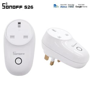 Plugs Hot Sonoff S26 WiFi Smart Socket Wireless Pild Us Power Sockets Smart Home Switch With Alexa Google Assistant Ifttt