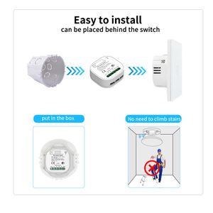 Plugs Sixwgh 16a Wifi Switch Smart Home Tuya App Remote Control Smart Timer Switch No Battery Light Switch Work with Google Home Alexa