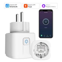 Sluit Tuay Smart Socket EU16A/20A WiFi Smart Plug met Power Monitoring Smart Life App Remote Control Ondersteuning Google Assistant Alexa