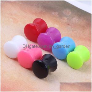 Sluitt tunnels Acryl Ear Plug F34 MIX312MM 100PCS Body Piercing Juwelse Candy Colors Meter LDI9J EY8QA 347 Q2 Drop Delive Dhgarden DHQ94