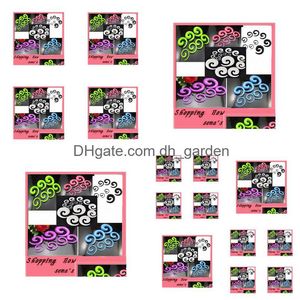 Tapones Túneles Joyería del cuerpo Punk Oreja Espiral Expansor Taper Swirl Plug Camilla Piercing Acrílico Mezclar colores Venta al por mayor Drop D Dhgarden Dhgwa