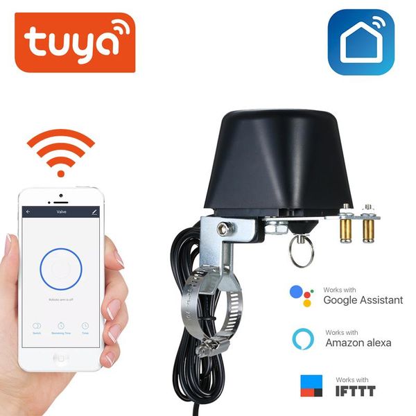 Plugs Tuya WiFi Water Vae Gas Arrêt Contrôleur Alexa Google Assistant Smart Wireless Control Tuay Smart Life App