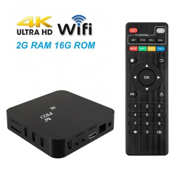 Enchufes V88 Set Top Box 5G Dual Band Wifi 4K Smart TV Box 2+16G/1+8G 1080p TV Box Top Control de control remoto Caja de televisión US/EU/UK Plug