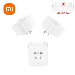 Plugs Xiaomi Mijia Smart Plug Socket amélioré sans chargeur rapide USB Basic MI Socket 2 No USB Wireless WiFi MI Home Control H25