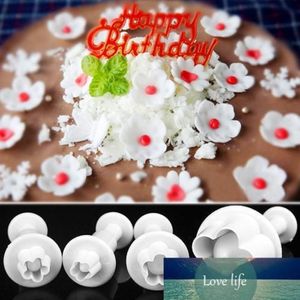 Moule à Fondant à piston en forme de fleur de prunier, coupe-sucre, décoration de gâteaux et de biscuits, 3024