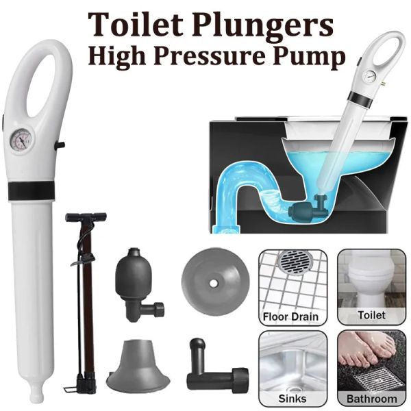 Plunceurs Plugle de toilette Plugger Remover Égout d'égout drain drain de drain d'air Blaster Plonger pour la salle de bain pour évier