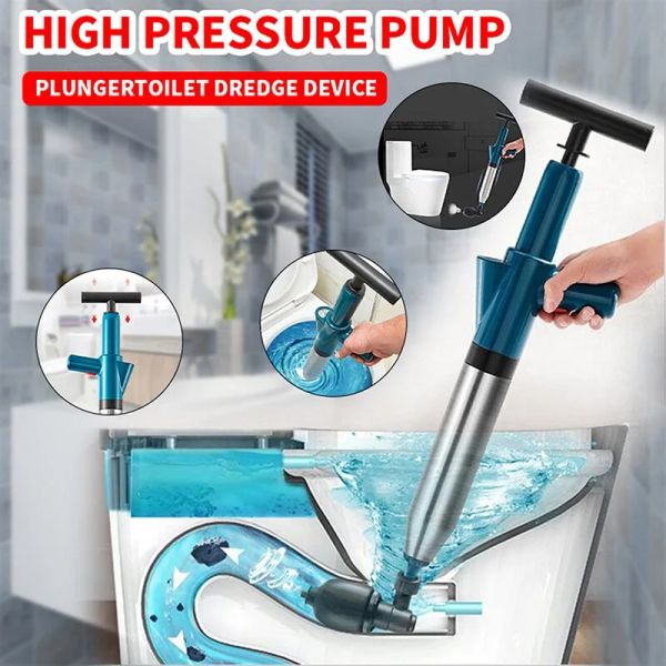 Plunceurs Multifisection drague à haute pression Drain d'air Blaster Clog Dredge Remover Remover Pipe de tuyau de toilette pour lavabo de cuisine de salle de bain