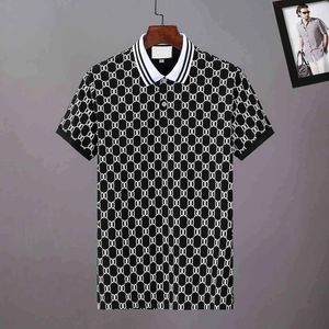 2023SG Plus 3XL Tamaño Multi bordado Polos Hombre raya Letras Diseño de moda Mangas acanaladas Dobladillo dividido Polos elásticos Top Parejas vestido