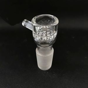 Plus glas 22mm glazen kom korte versie voor nieuwe vaporizer populair merk FC forum vape 14mm mannelijke 19-gaats porie plaat glas scherm LL