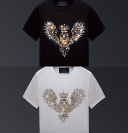 Grande taille 2021 hibou couronne Rhines t-shirts hommes marque à manches courtes mode homme Streetwear col rond mince t-shirts Camisetas Hombre X07266649440